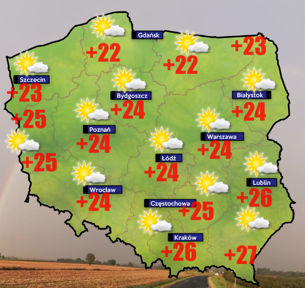 Pogoda 23 czerwca