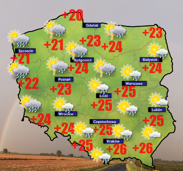 Pogoda 7 czerwca- burze od Poznania po Bydgoszcz i Kaszuby