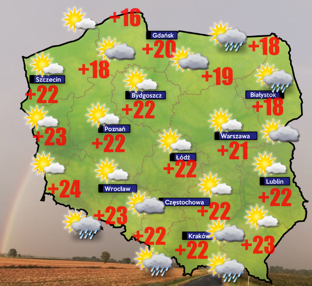 Pogoda- Szczecin i Choszczno tylko +4 stopnie