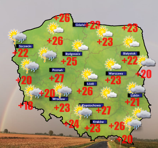 Pogoda 3 czerwca- lokalnie spadnie 30 mm deszczu