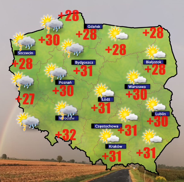 Gwałtowne burze na zachodzie kraju – 17 lipca
