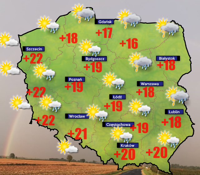 Pogoda. Na Żuławach cofka a na Morzu sztorm