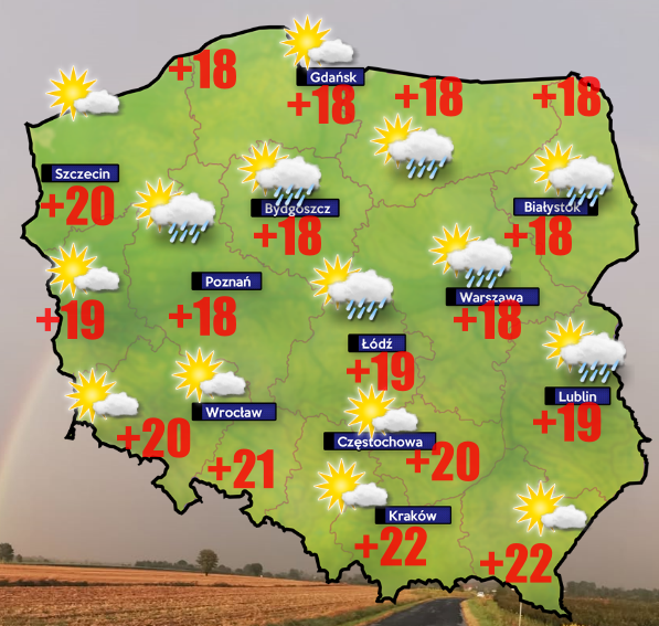 Do piątku 28 sierpnia będzie spokojniejsza pogoda
