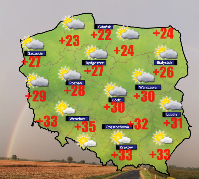 Poważne upały dotkną Polskę w tym tygodniu- zbiory aronii będą zagrożone