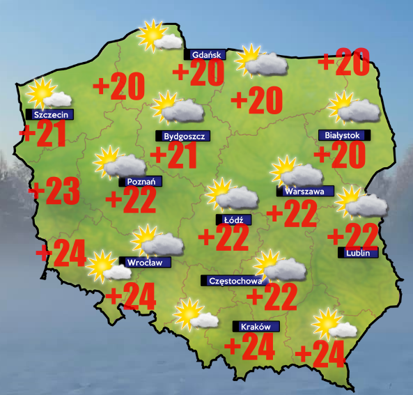 Pogoda 8 sierpnia. Przyjemniejsza wersja lata