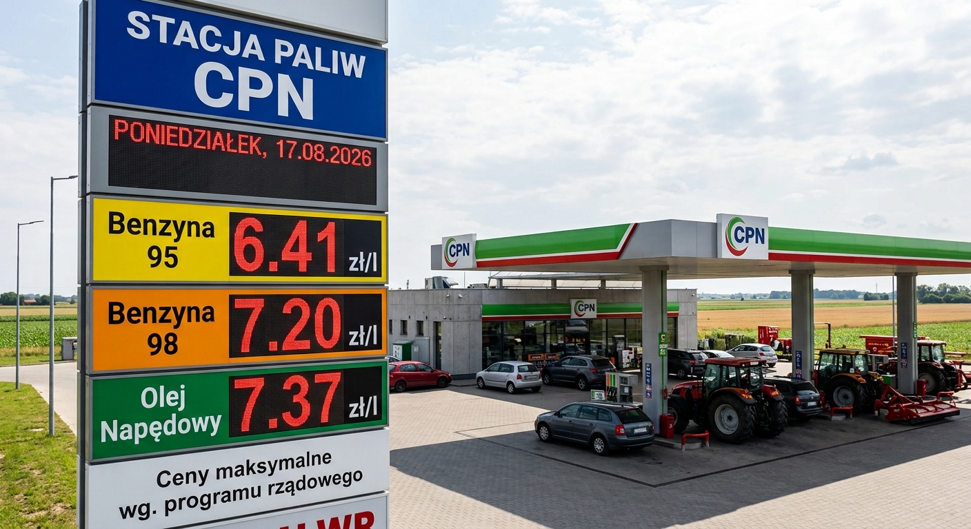 Ceny paliw na stacjach dużo niższe w poniedziałek. Program „CPN” ponownie dyskryminuje najważniejszą grupę rolników