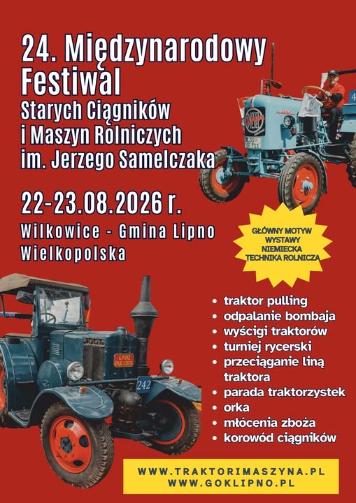 Festiwal Starych Ciągników Wilkowice 2026. Kiedy, gdzie, bilety i program