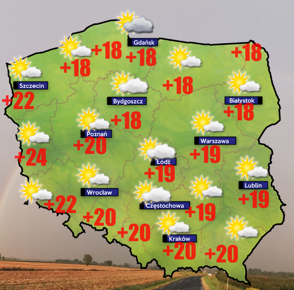 Pogoda. Chmur z każdym dniem coraz więcej