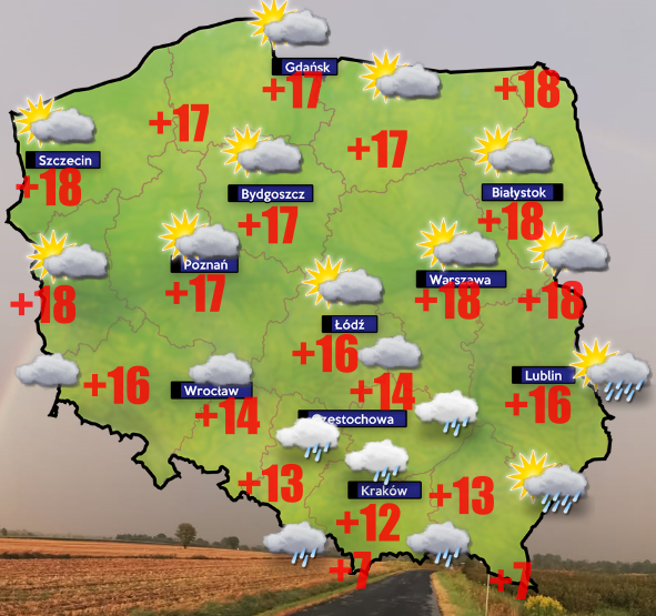11 września- pogoda. Przez Tatry przejdą ulewy