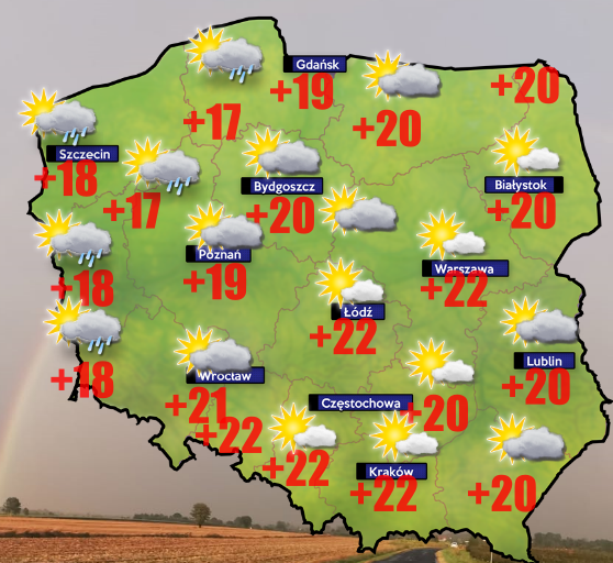 Pogoda 18 września. Na południu i w centrum niemal bezchmurnie