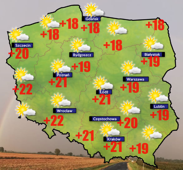 Pogoda. Suchowiej da się we znaki w centrum kraju