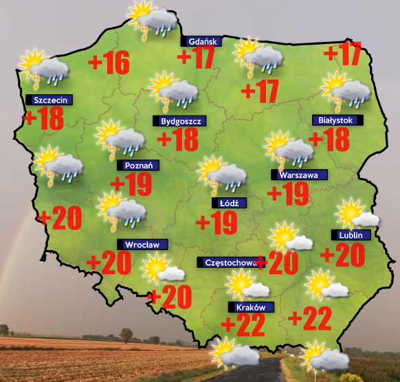 Wiatr do 100 km/h uderzy w Polskę