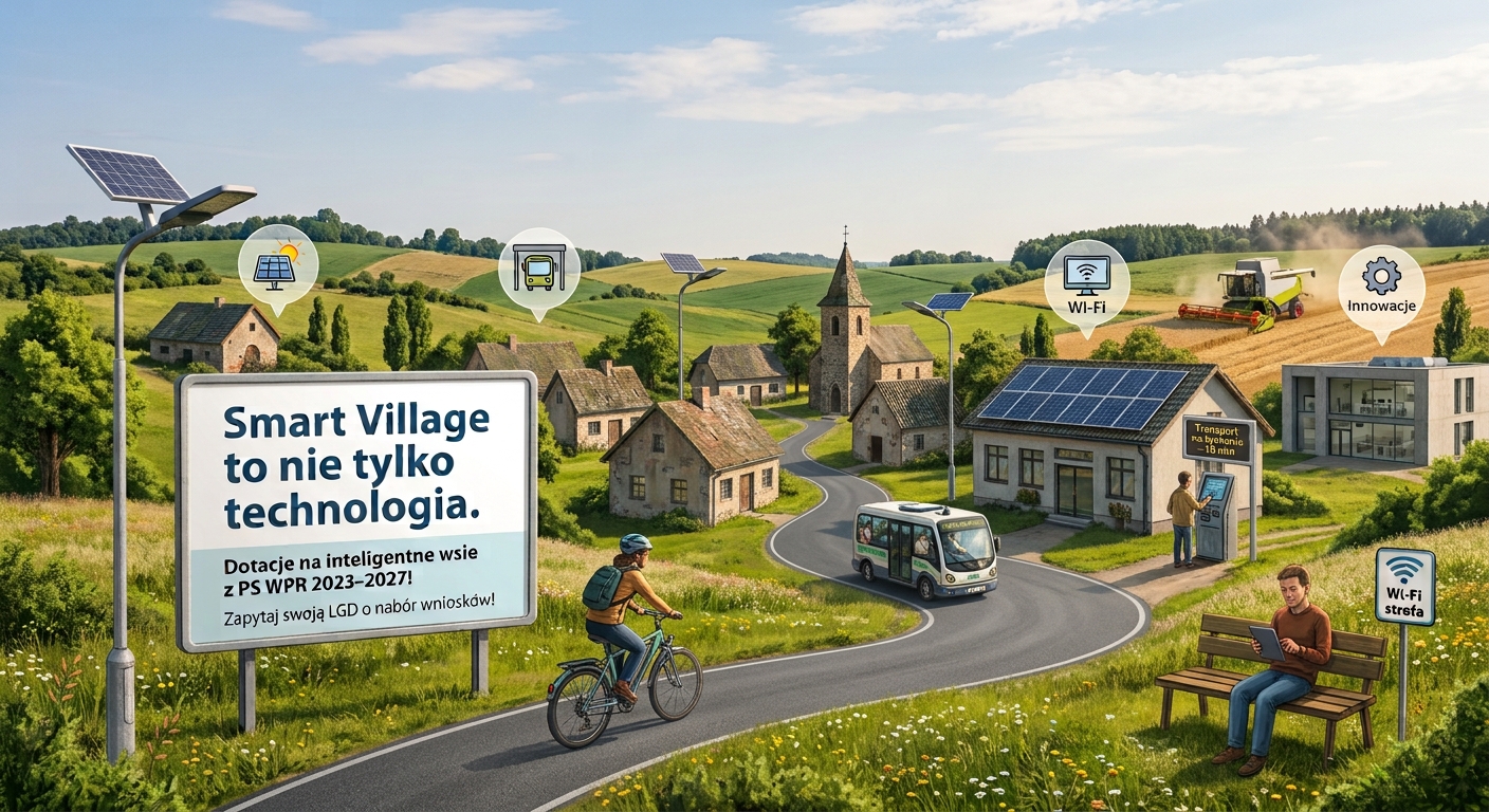 Smart Village to nie tylko technologia. Ruszają dotacje na inteligentne wsie – jak z nich skorzystać?