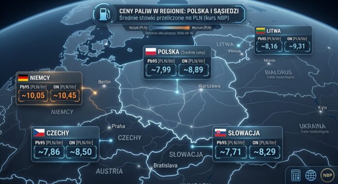 Ceny paliw w Europie