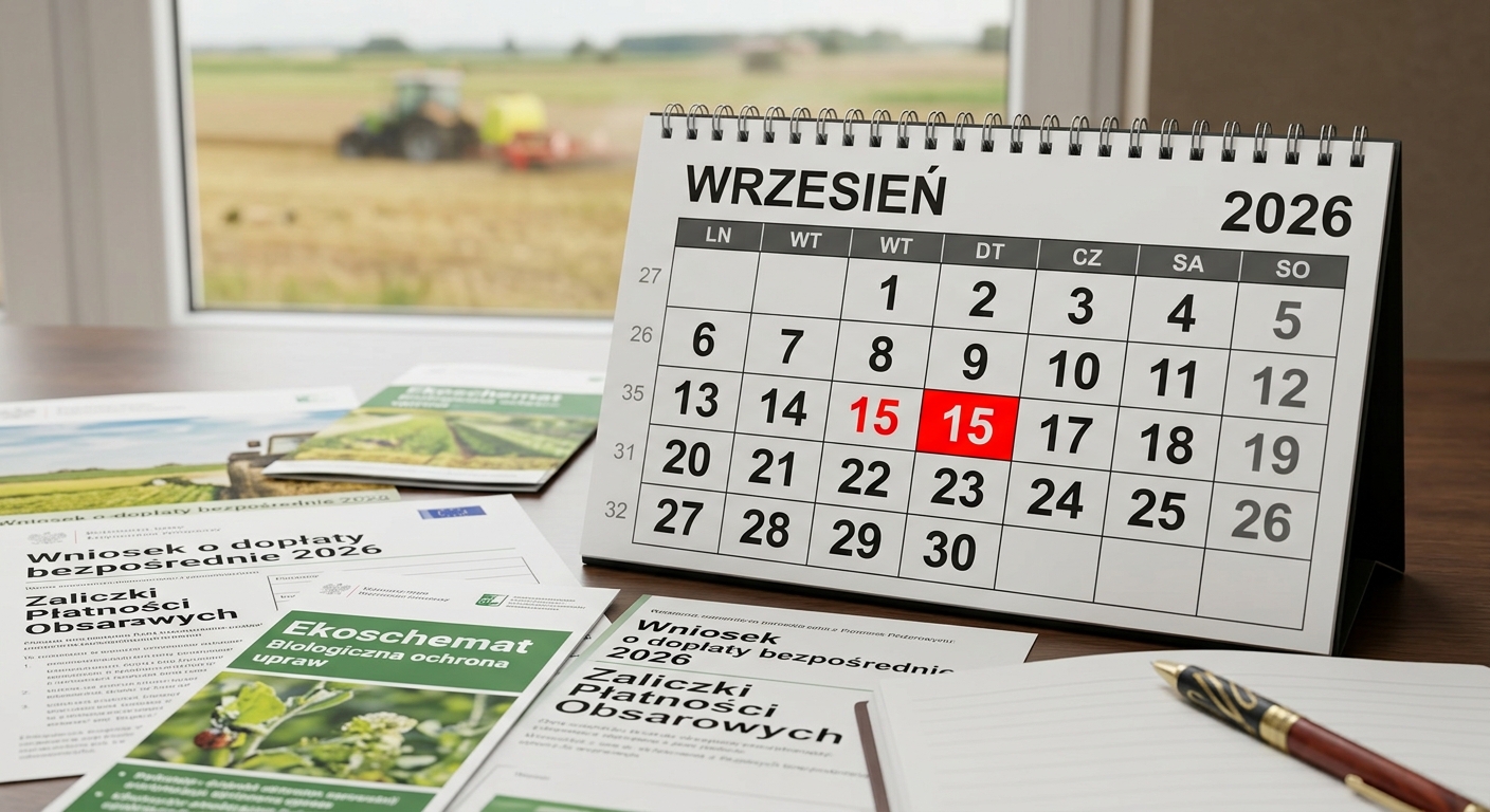 Dopłaty bezpośrednie 2026: 15 września – Ostateczny termin na korekty i dokumenty