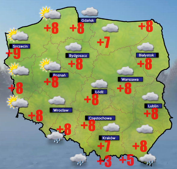 1 listopada z dużą ilością chmur. Od Żuław po Kaszuby bezwietrznie