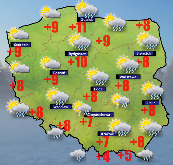 Do 8 listopada czeka nas typowa dla wyżu pogoda. Mgły, niskie chmury i temperatury w okolicy 6 stopni Celsjusza