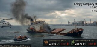 Statek zatopiony u wybrzeży Rumunii