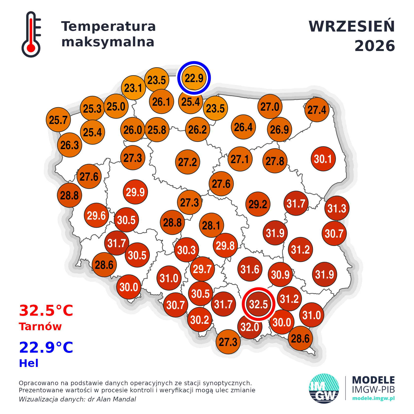 Wrzesień 2026 był ciepły. Gdzie we Wrześniu było mokro a gdzie susza doskwierała na polach?