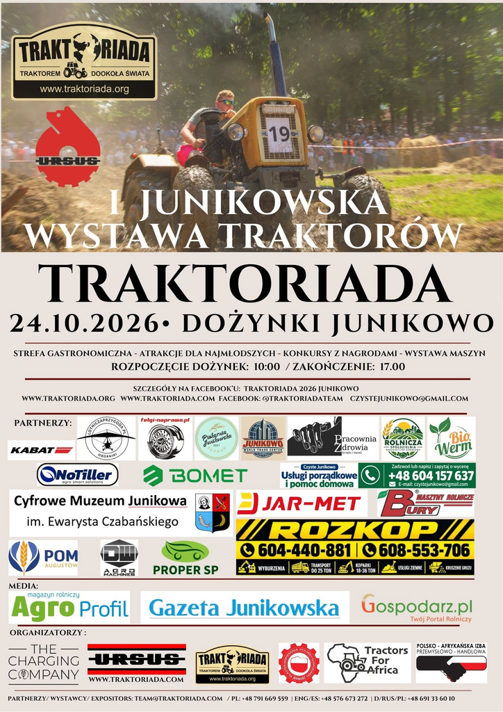 Traktoriada 2026 w Poznaniu już 24 października! Wystawa ciągników i bezpłatny wstęp 1