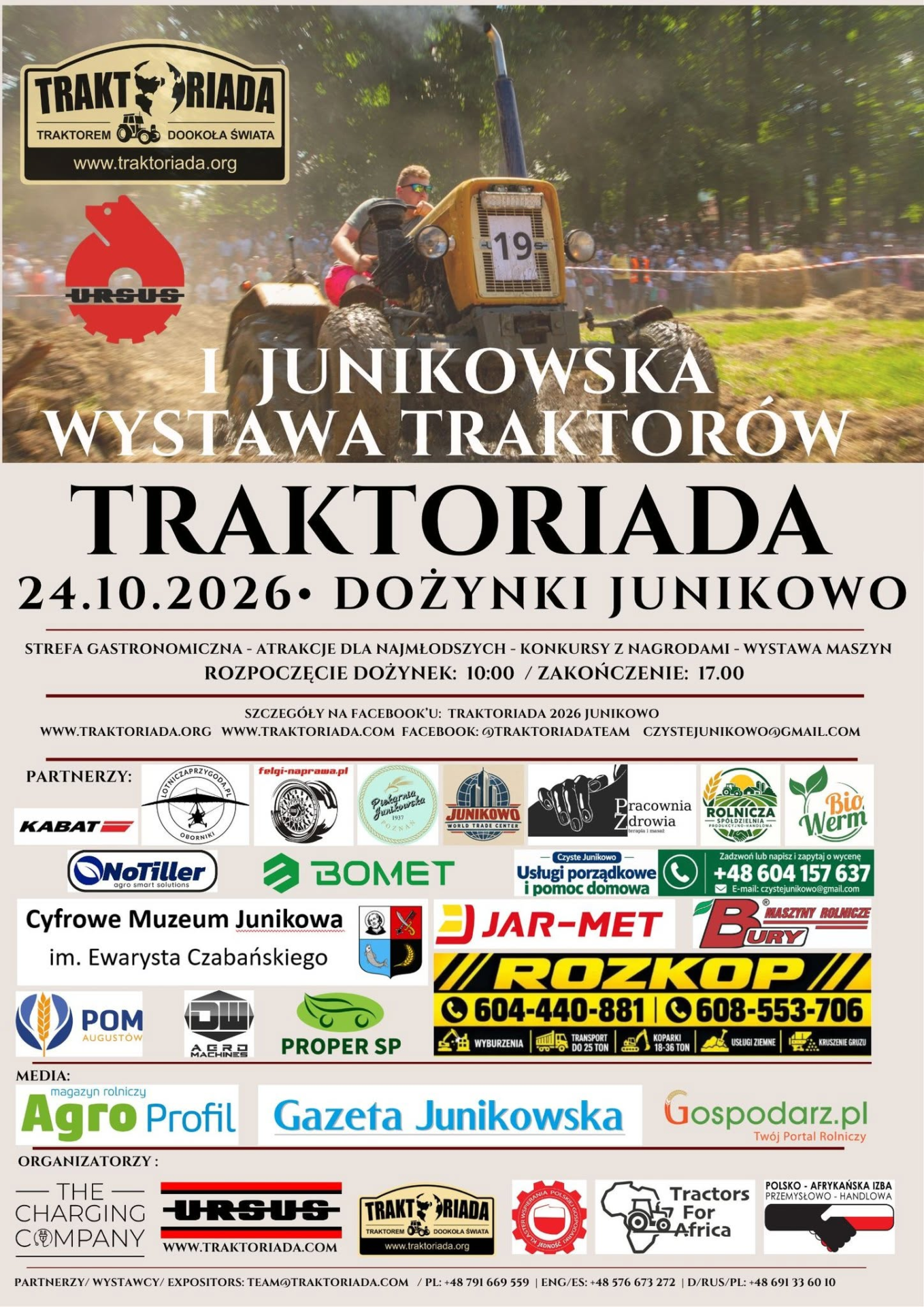 Traktoriada 2026 w Poznaniu już 24 października! Wystawa ciągników i bezpłatny wstęp